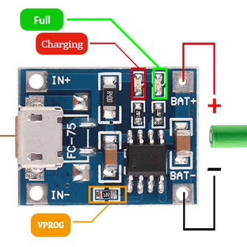 TP4056 1A Chargeur de Batteries Lithium