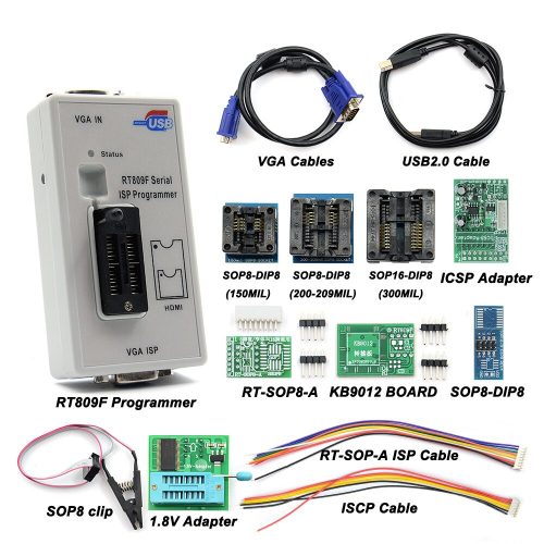 RT809F Programmateur ISP Série Avec 11 Adaptateurs