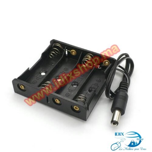 4XAA Support batterie 1.5V Avec fiche batterie