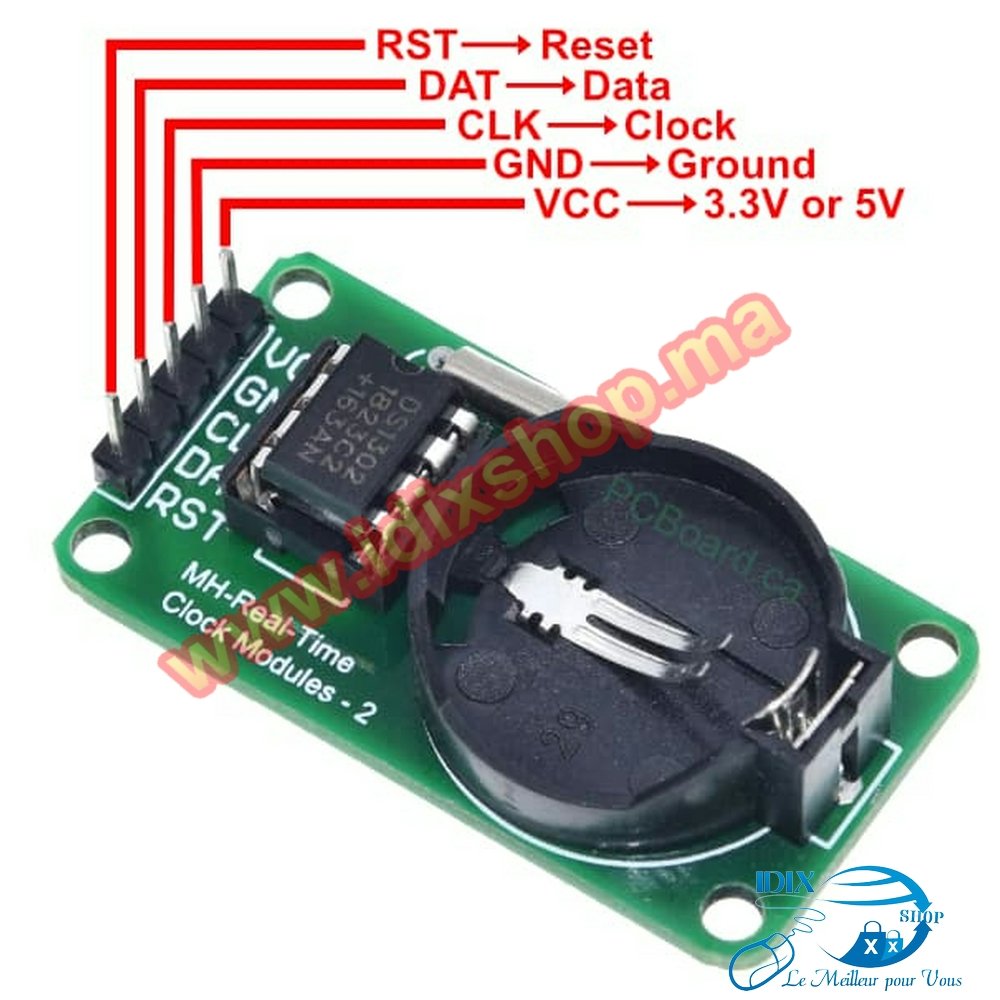DS1302 Horloge module – Image 2