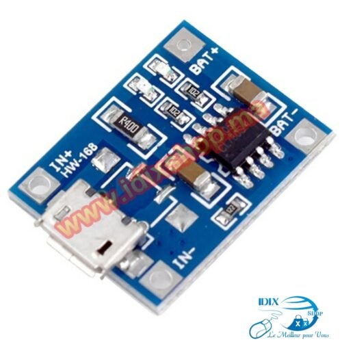 HW-168 IN Carte de charge de batterie au Lithium 5V 1A